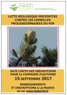 Affiche lutte chenille Affiche lutte chenille
