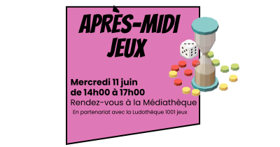 Mercredi 11 juin de 14h00 à 17h00 Mercredi 11 juin de 14h00 à 17h00