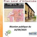 Avis de réunion publique - PLU - Mardi 16 septembre 2025
